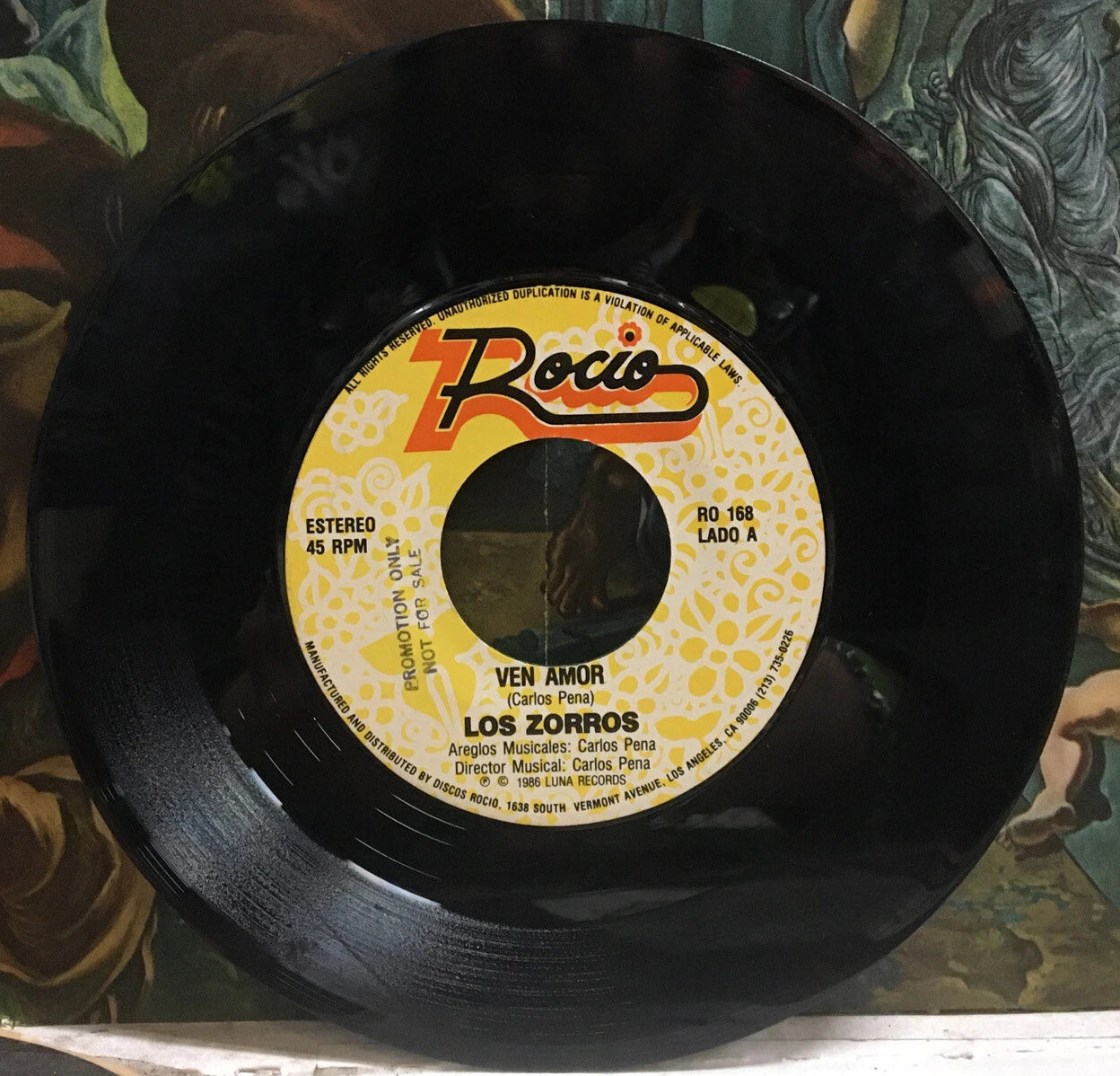 Los Zorros Ven Amor/Acabe Por Llorar 7” Single RO168