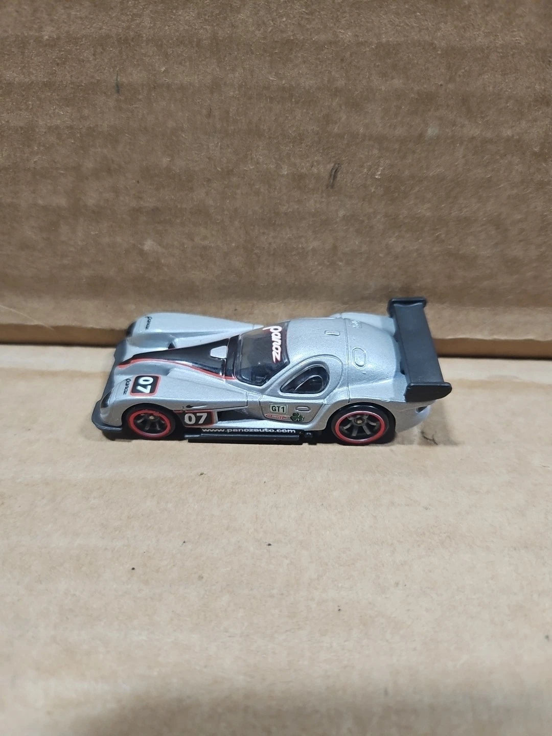 Hot Wheels Speed Machines SILVER Panoz GTR-1 Red Line 1:64 Scale