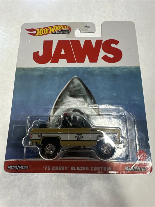 Hot Wheels Jaws '75 CHEVY BLAZER CUSTOM Amity Police Dept 1:64 Diecast