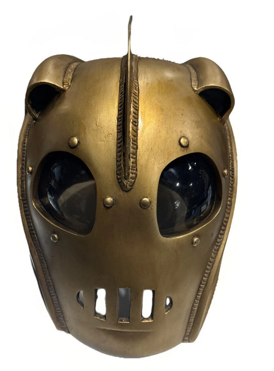 ROCKETEER HELMET CUSTOM MADE WITH DURABLE MATERIAL LEATHER STRAPS