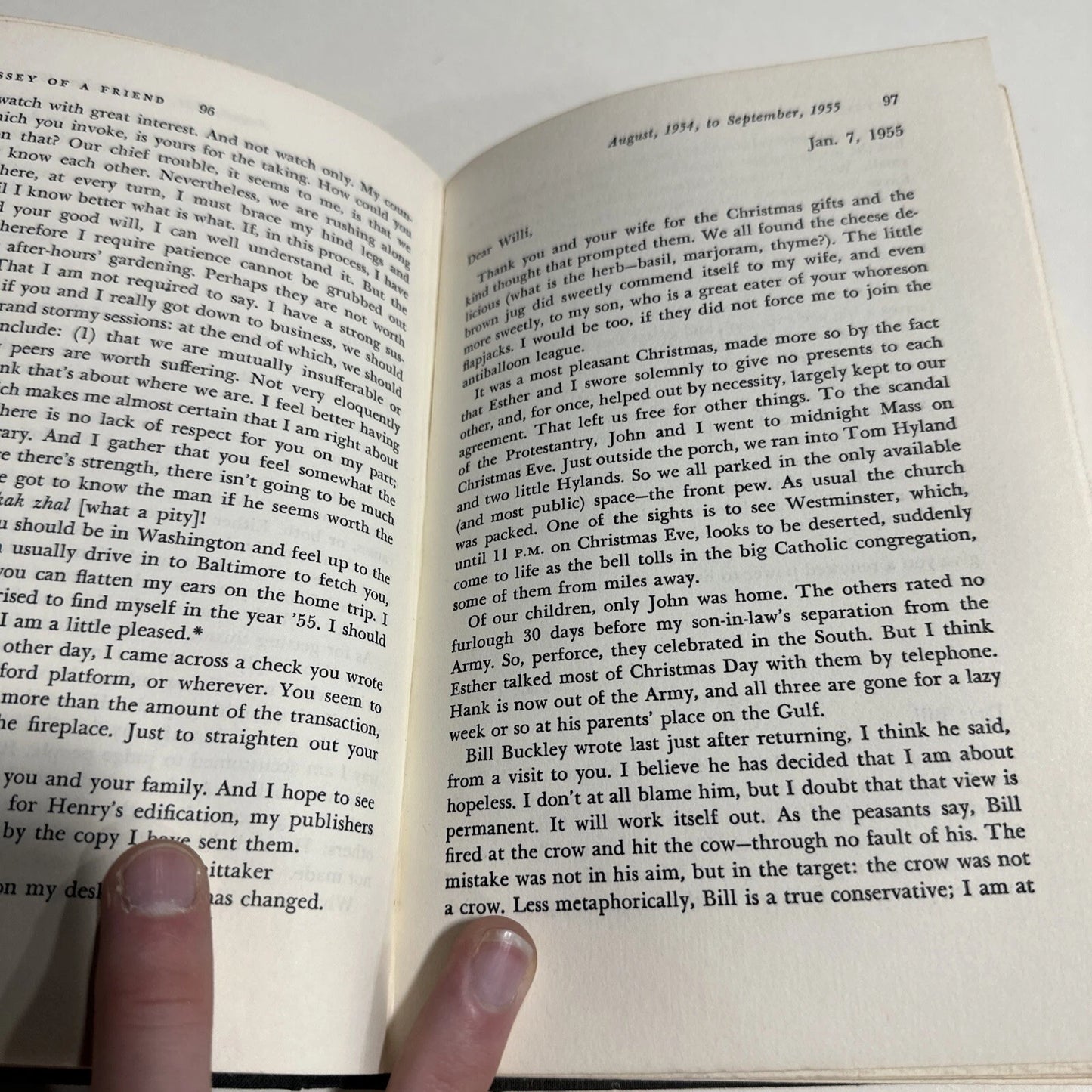 Odyssey Of A Friend SIGNED Book by William F. Buckley Jr. 1969 1st Edition