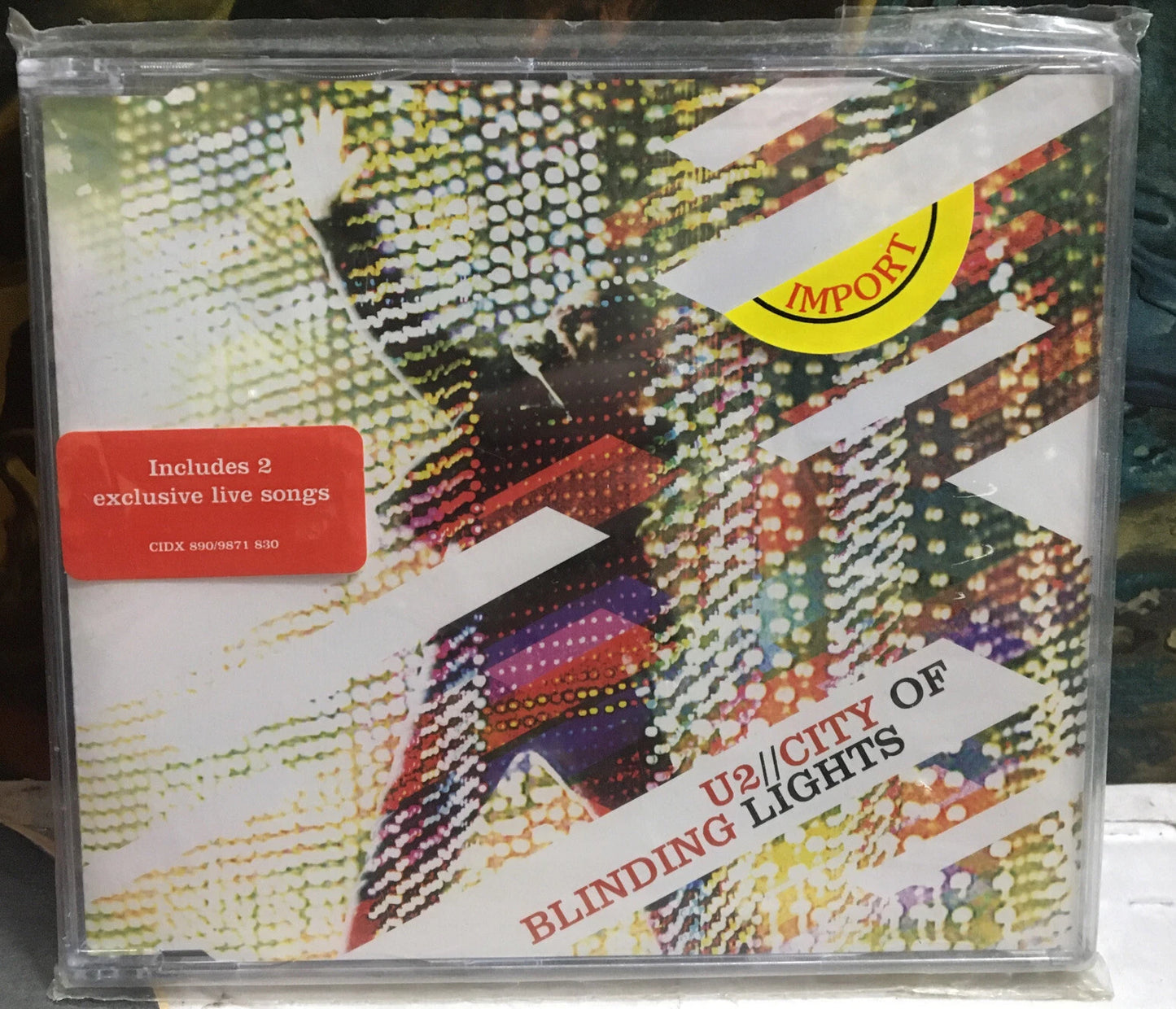 U2 City Of Blinding Lights UK Import Sealed CD Single