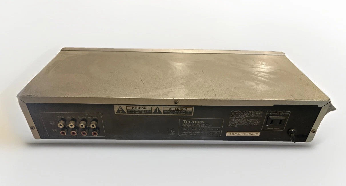 Technics SH-8025 Stereo Graphic Equalizer Vtg Audio Equipment Tested & Working