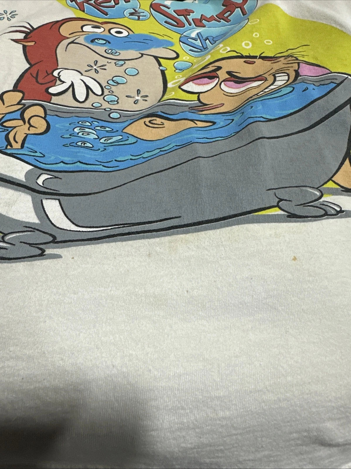 Vintage 1992 THE REN & STIMPY SHOW T-Shirt MTV Networks Single Stitch CHANGES L