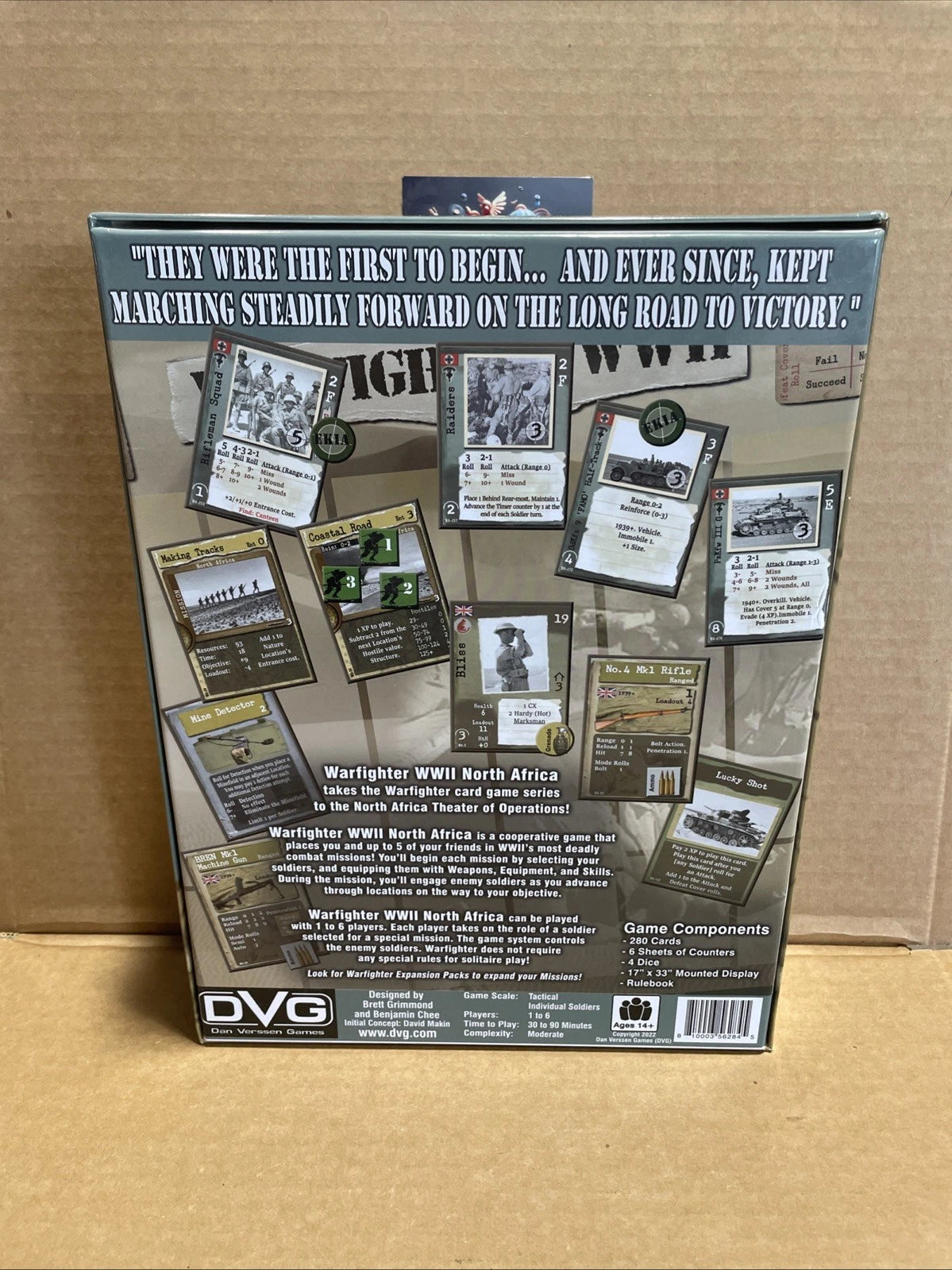 DVG Warfighter The WWII North Africa Combat Card Game Complete