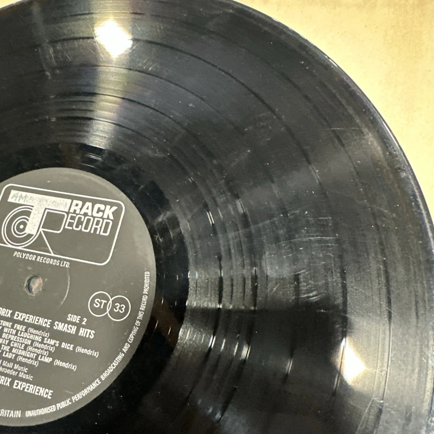 Jimi Hendrix SMASH HITS 1968 UK LP 1st Press STEREO 613004 vg
