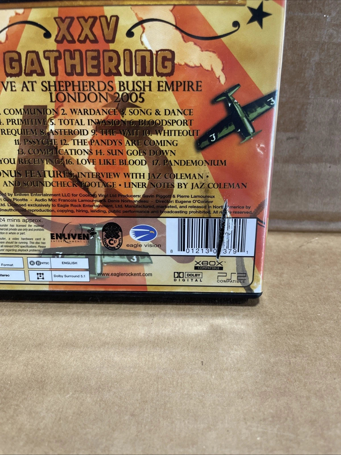 KILLING JOKE XXV GATHERING DVD Deathrock Gothic Post-Punk LIVE LONDON 2005