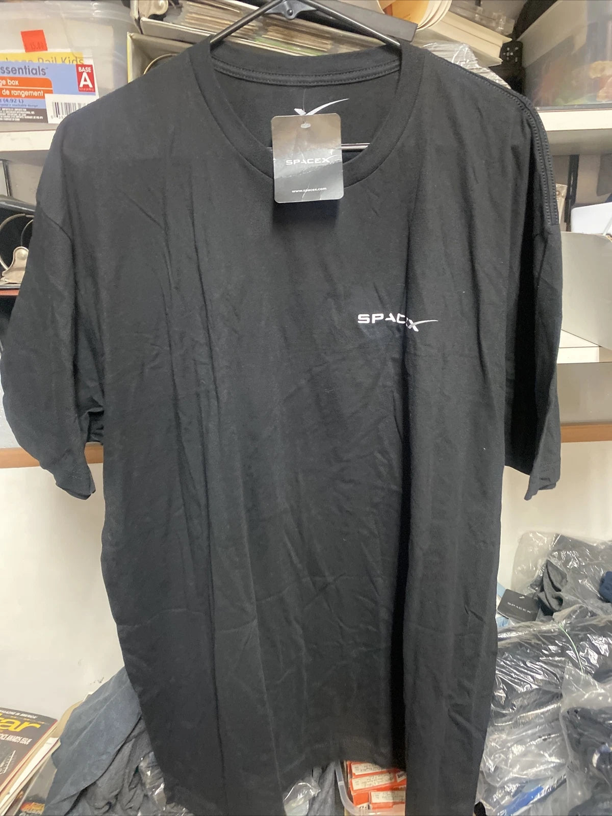 Space X Black T Shirt Authentic issue Elon Musk Tesla Boring Company VANDENBERG