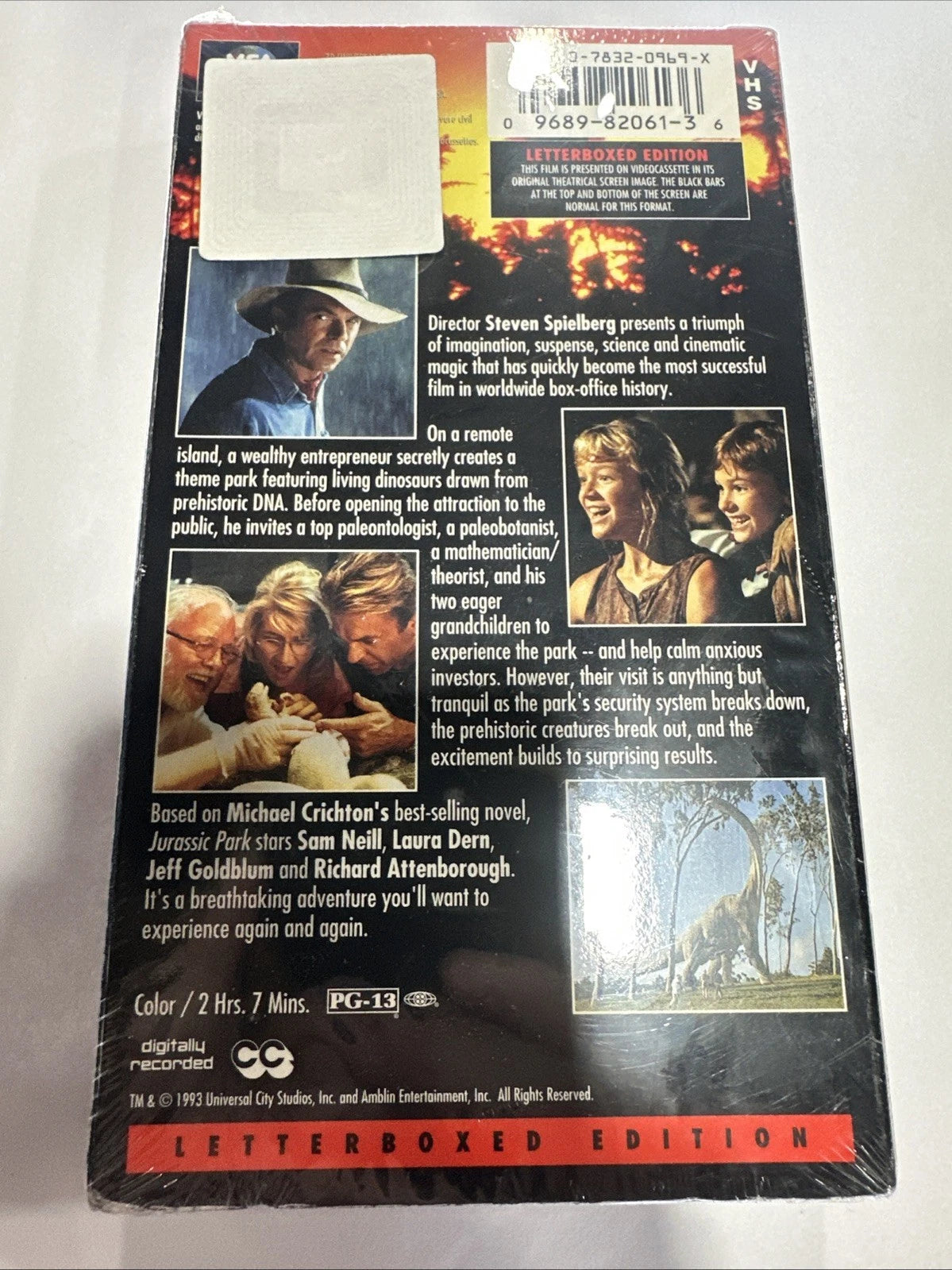 Jurassic Park (VHS, 1994) NEW
