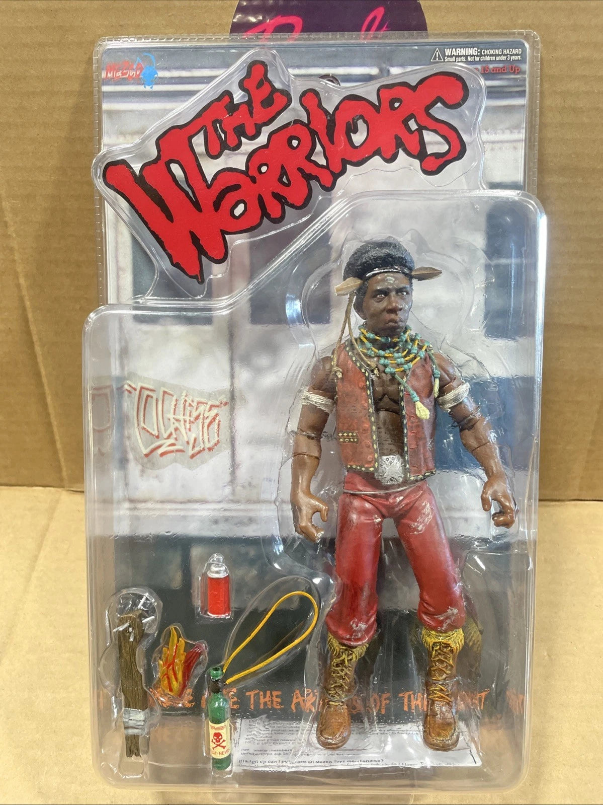 Mezco The Warriors Action Figure Cochise Bloody Dirty Face Brand New