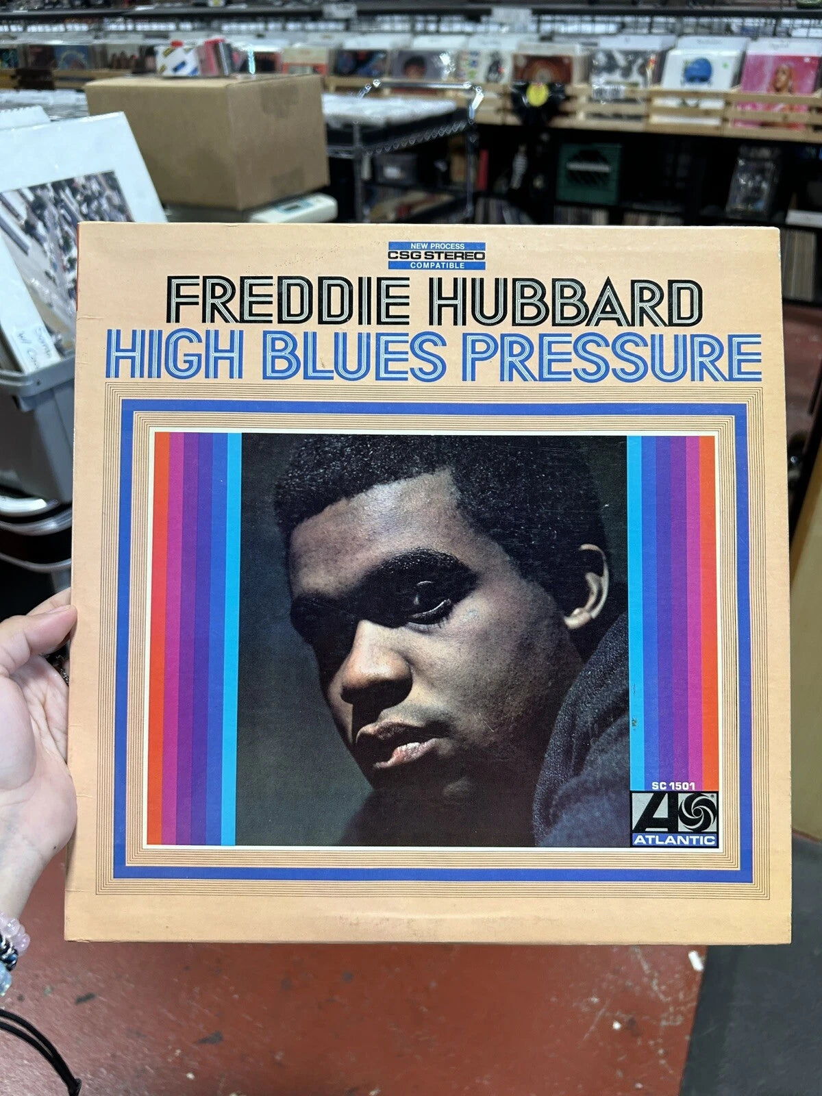 Freddie Hubbard High Blues Pressure LP - Atlantic - SC 1501 1968 vg++