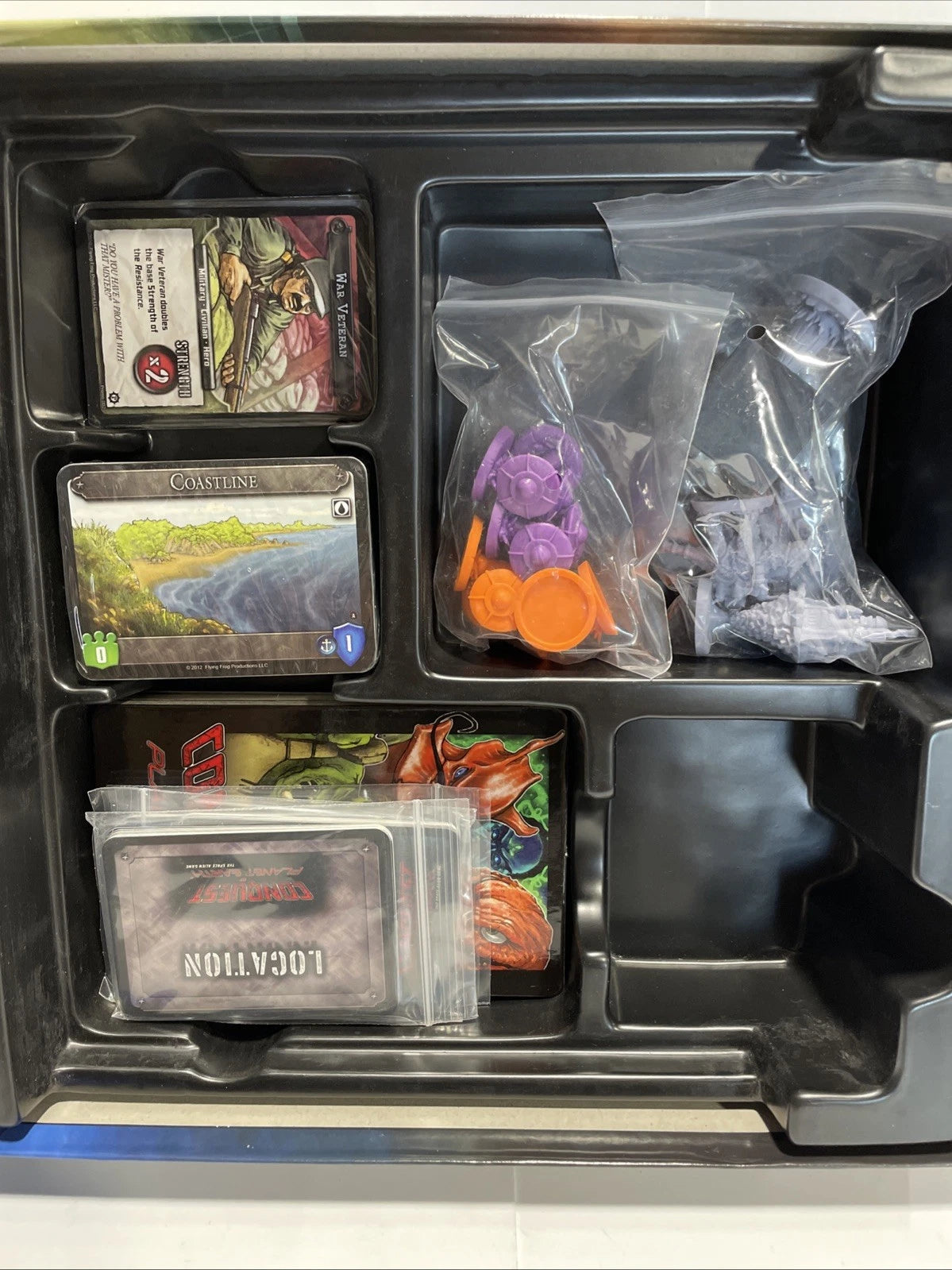 Conquest of Planet Earth Space Alien Game w/Expansion Apocalypse Flying Frog