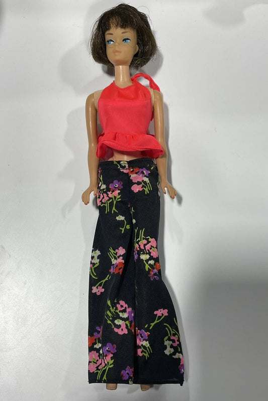 Vintage 1959 Mattel Barbie Doll Brunette Blue Eyes Legs Bend America Broken Leg