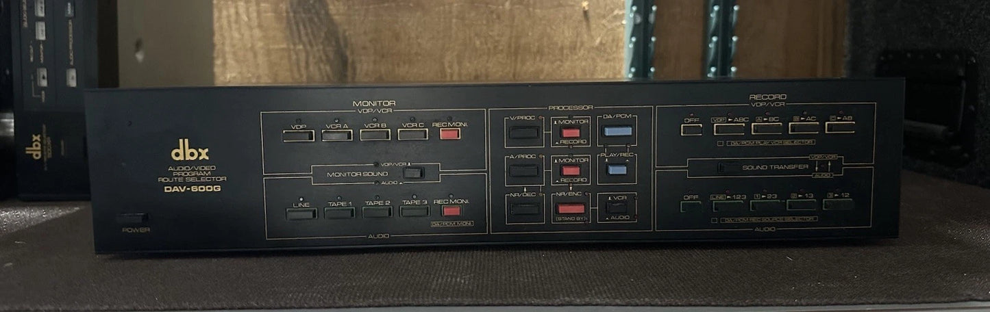 Vintage DBX DAV-600G Audio Video Program Route Selector