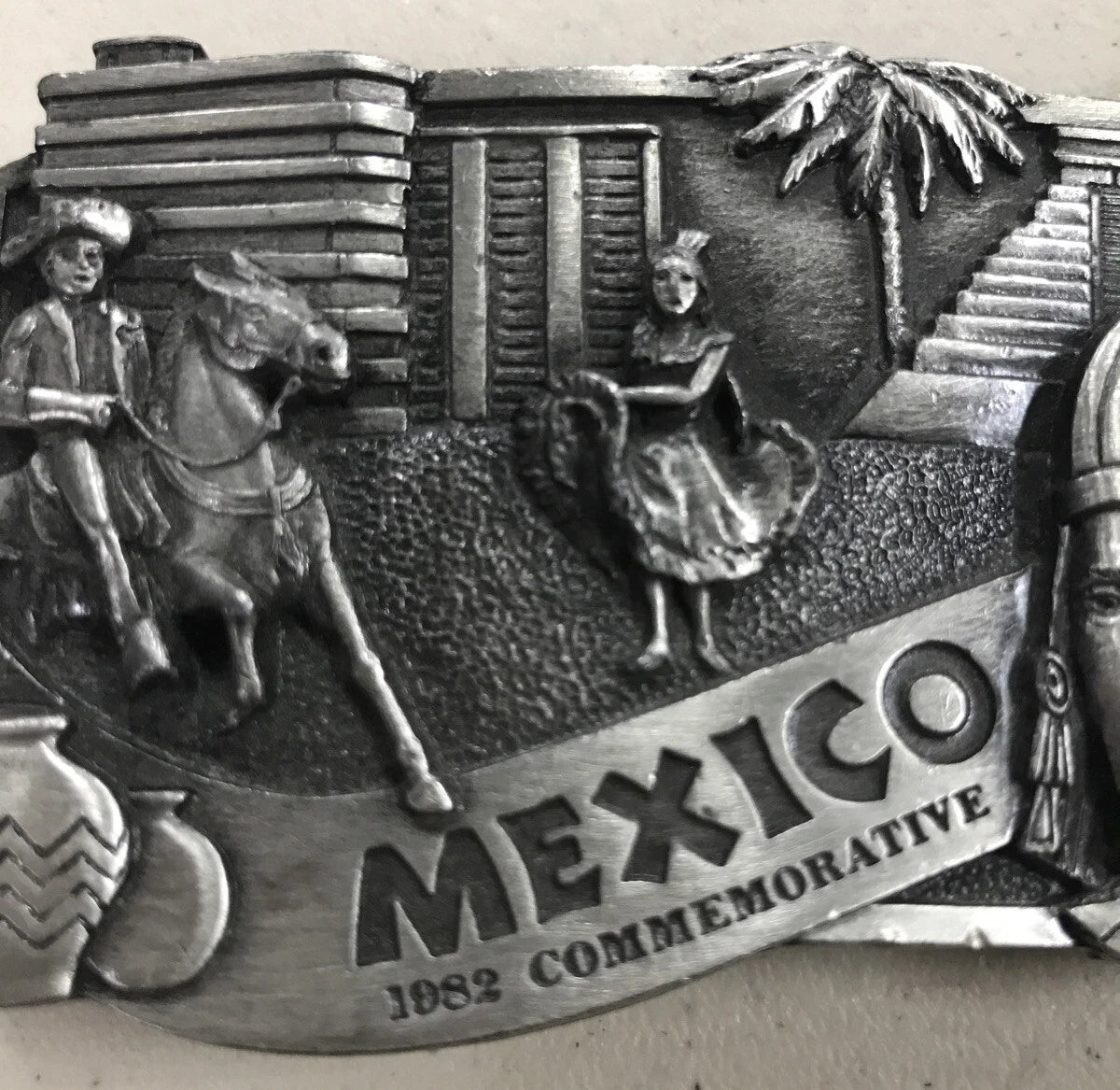 Mexico 1982 Commemorative Limited Edition Belt Buckle