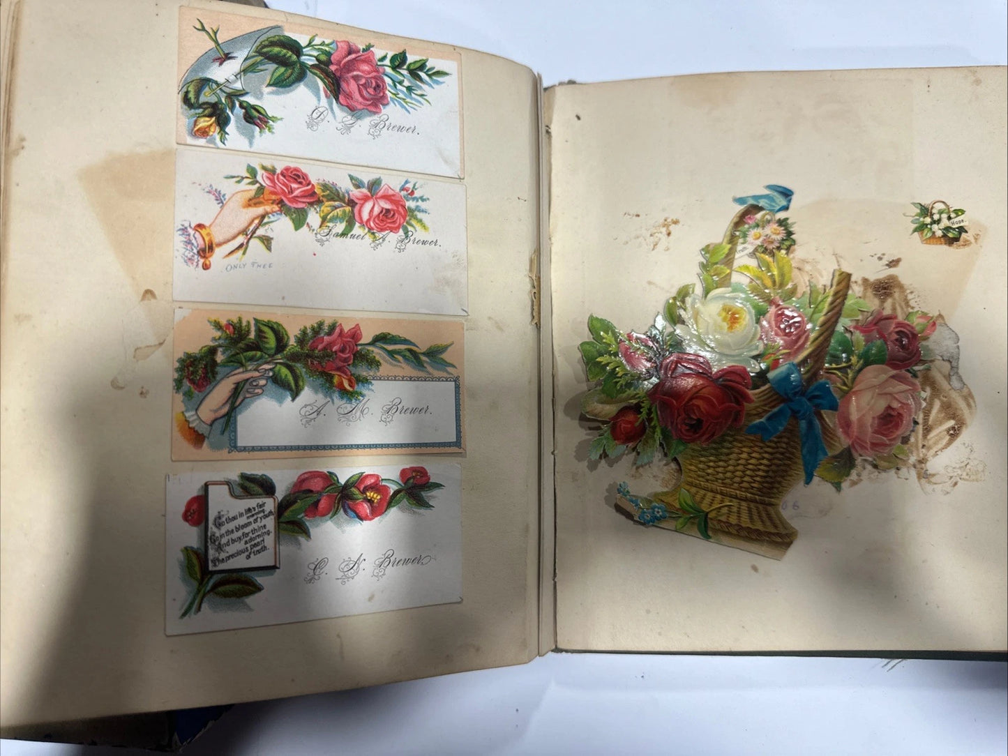 1885 Vintage Victorian Era Sticker Book Collection