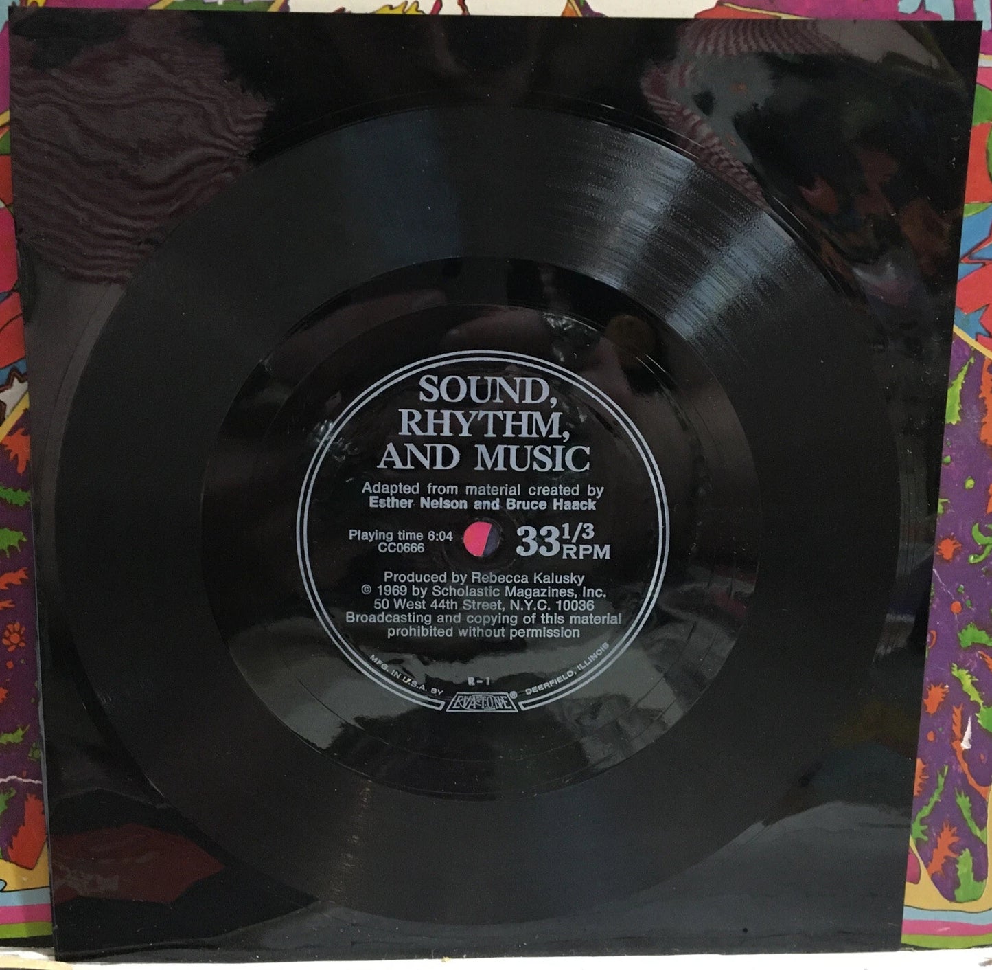 Esther Nelson And Bruce Haack Sound,Rhythm, And Music 7” Flexi Disc CC0666