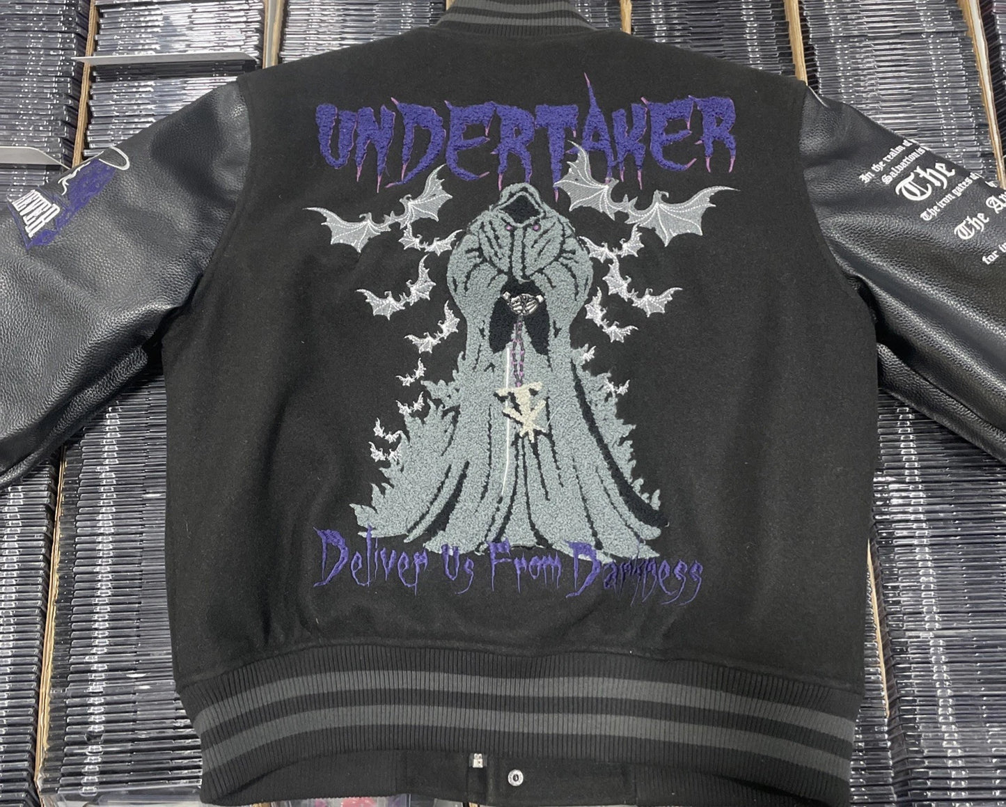 Undertaker Varsity Letterman Jacket Men’s Size Small WWE x SP