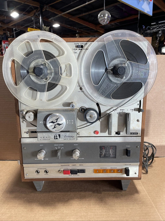VINTAGE Akai Cross Field X-1800SD Reel to Reel 8 Track Tape Recorder PARTS ONLY