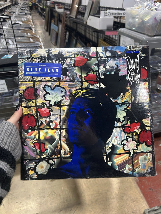 DAVID BOWIE Tonight SJ-17138 In Shrink Blue Jean Hype Sticker Record New Sealed