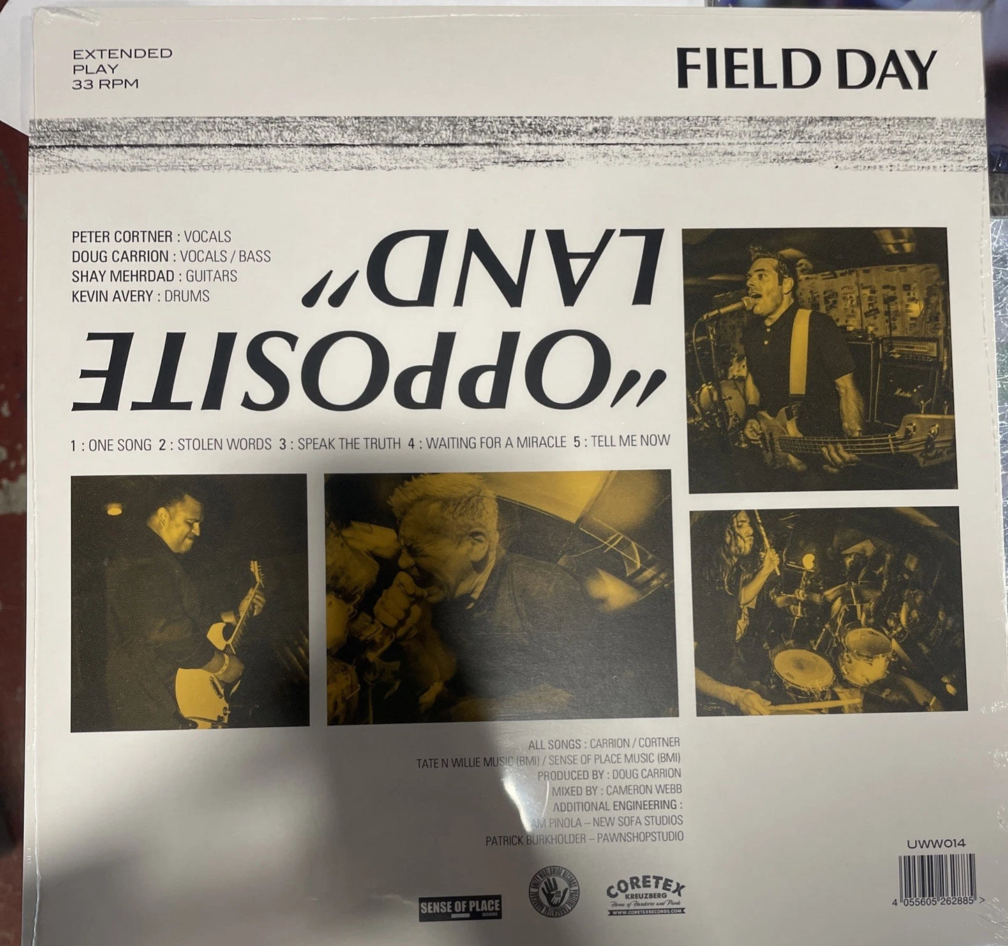 Field Day 12" EP Opposite Land Green Vinyl Etched Dag Nasty Sealed New (LP)
