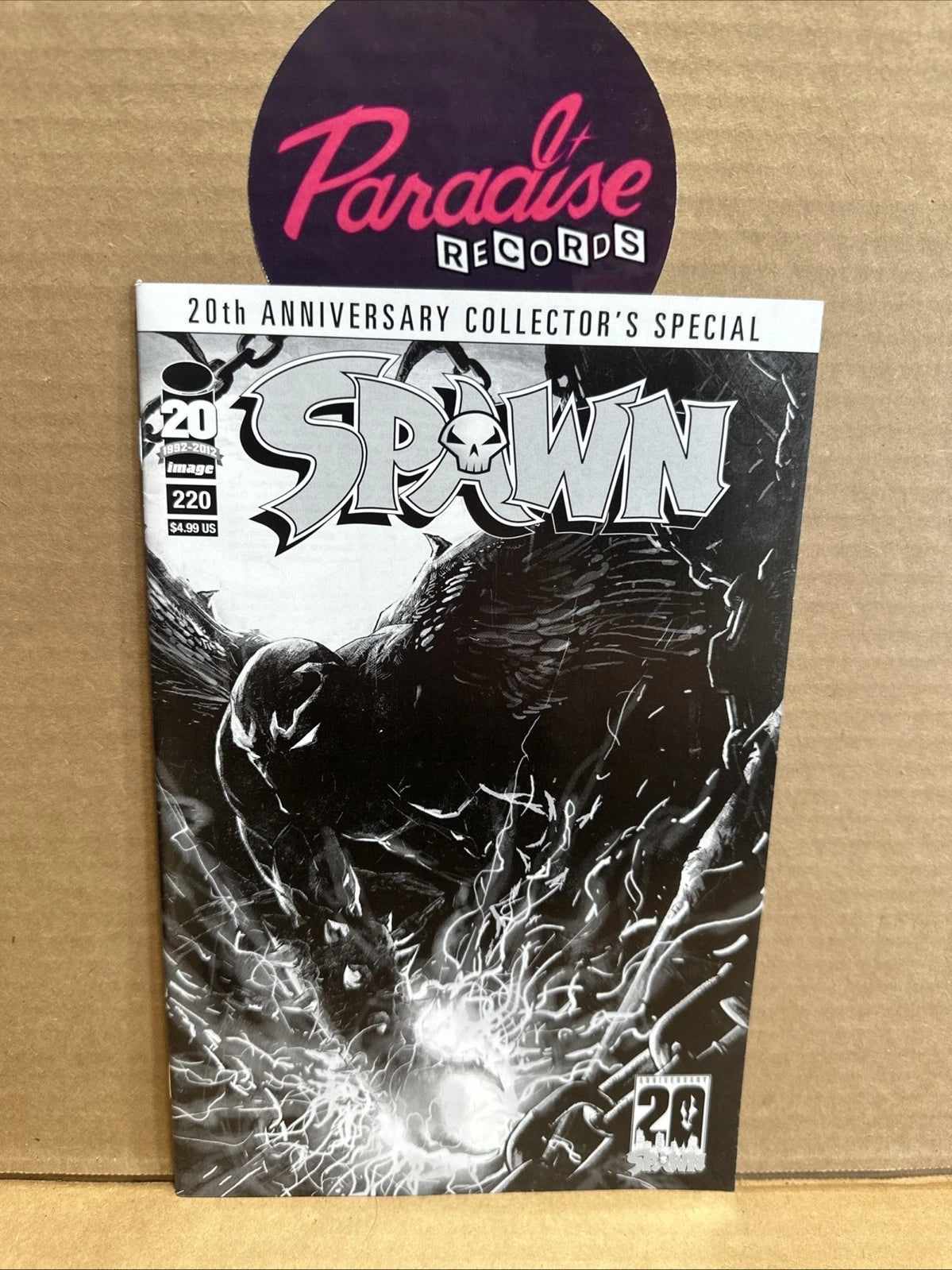 SPAWN #220 SZYMON KUDRANSKI VARIANT 20TH ANNIVERSARY BLACK & WHITE EDITION NM
