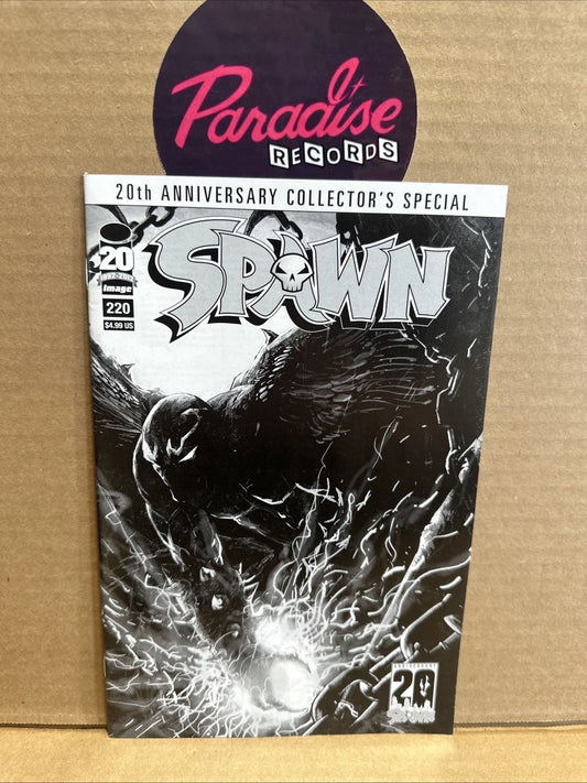 SPAWN #220 SZYMON KUDRANSKI VARIANT 20TH ANNIVERSARY BLACK & WHITE EDITION NM