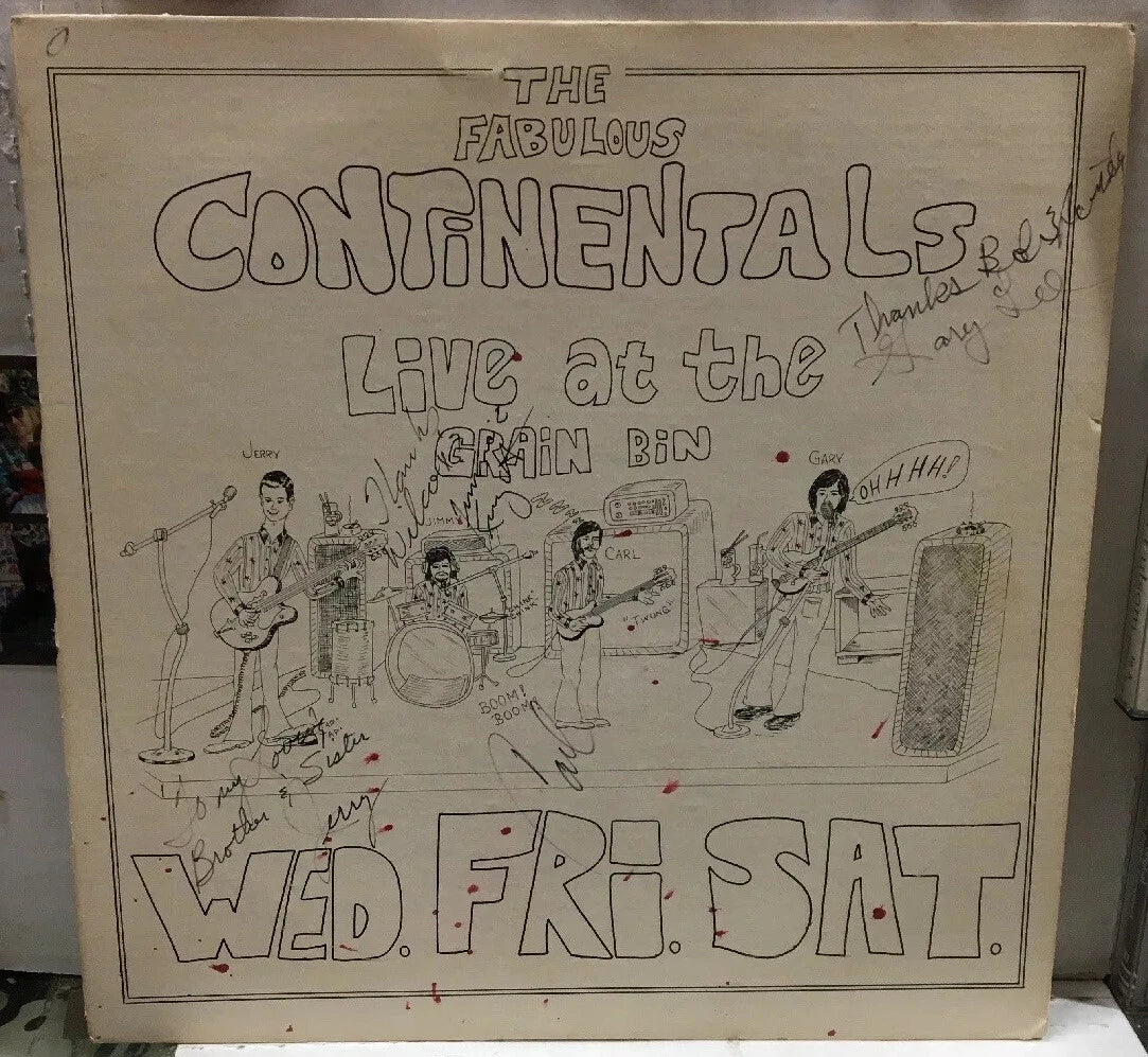 The Fabulous Continentals Live At The Grain Bin Autographed Record
