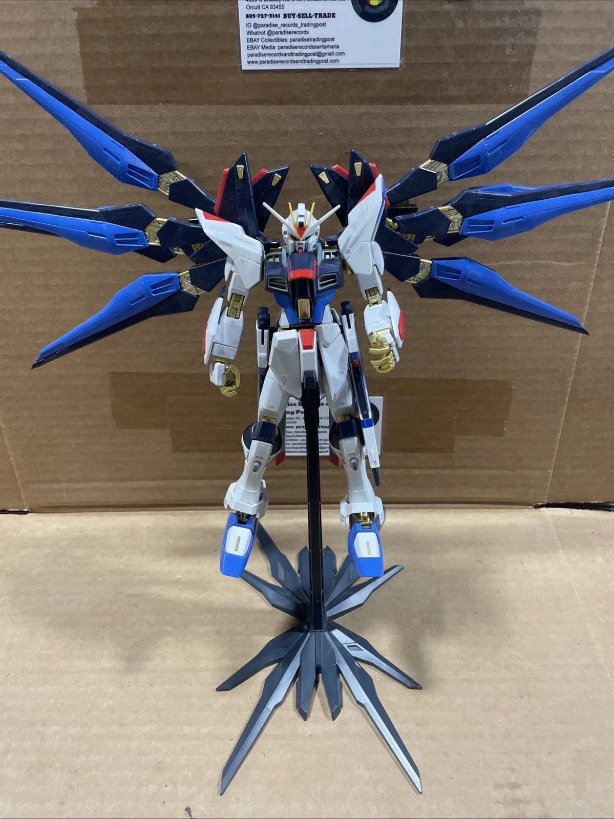Bandai Strike Freedom Gundam built Model Kit Figure with Stand No Box No Manual