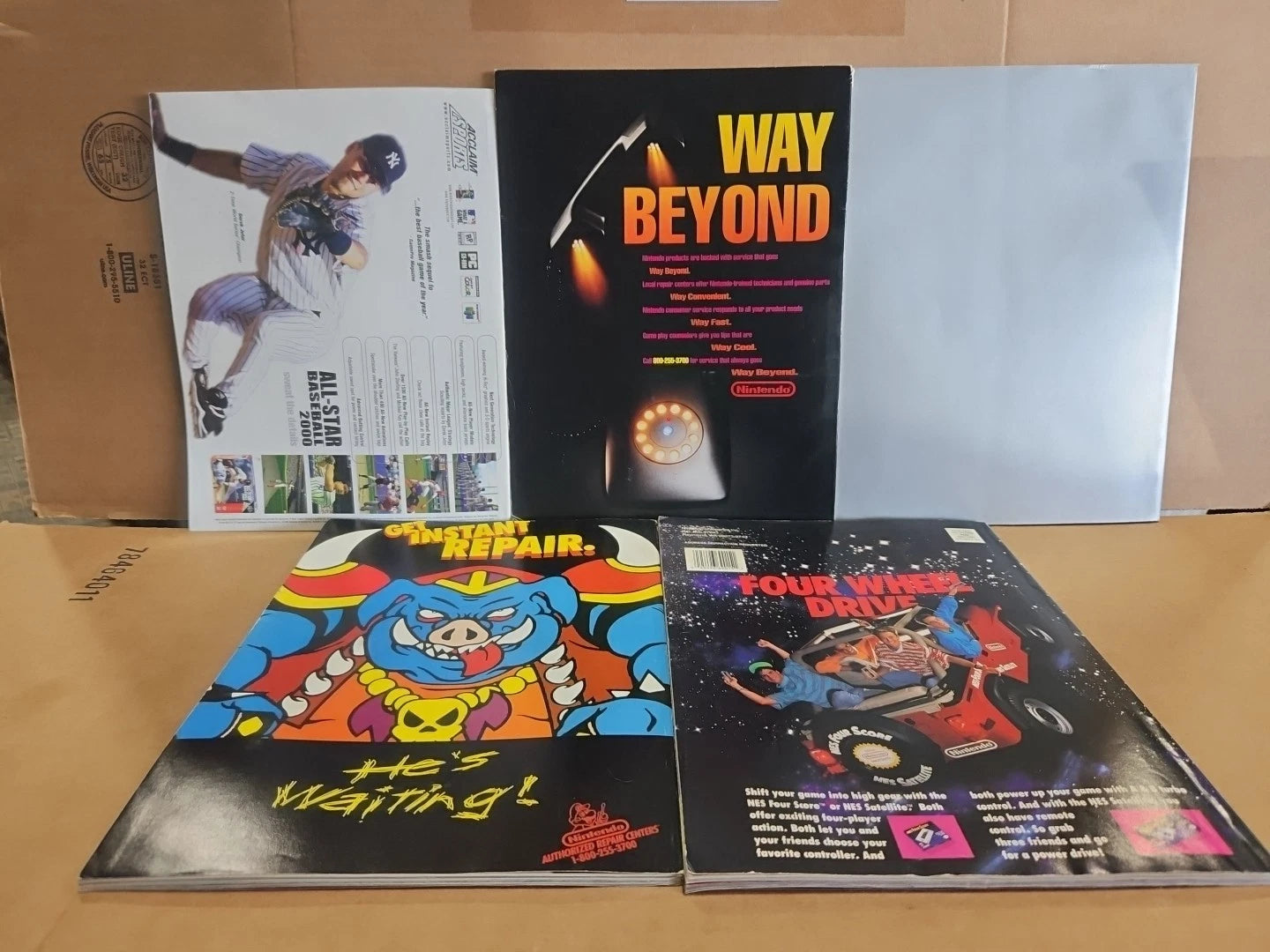 Vintage Nintendo Power Vol 57 1994 Bugs Bunny Cover Metroid Poster + 4 Magazines