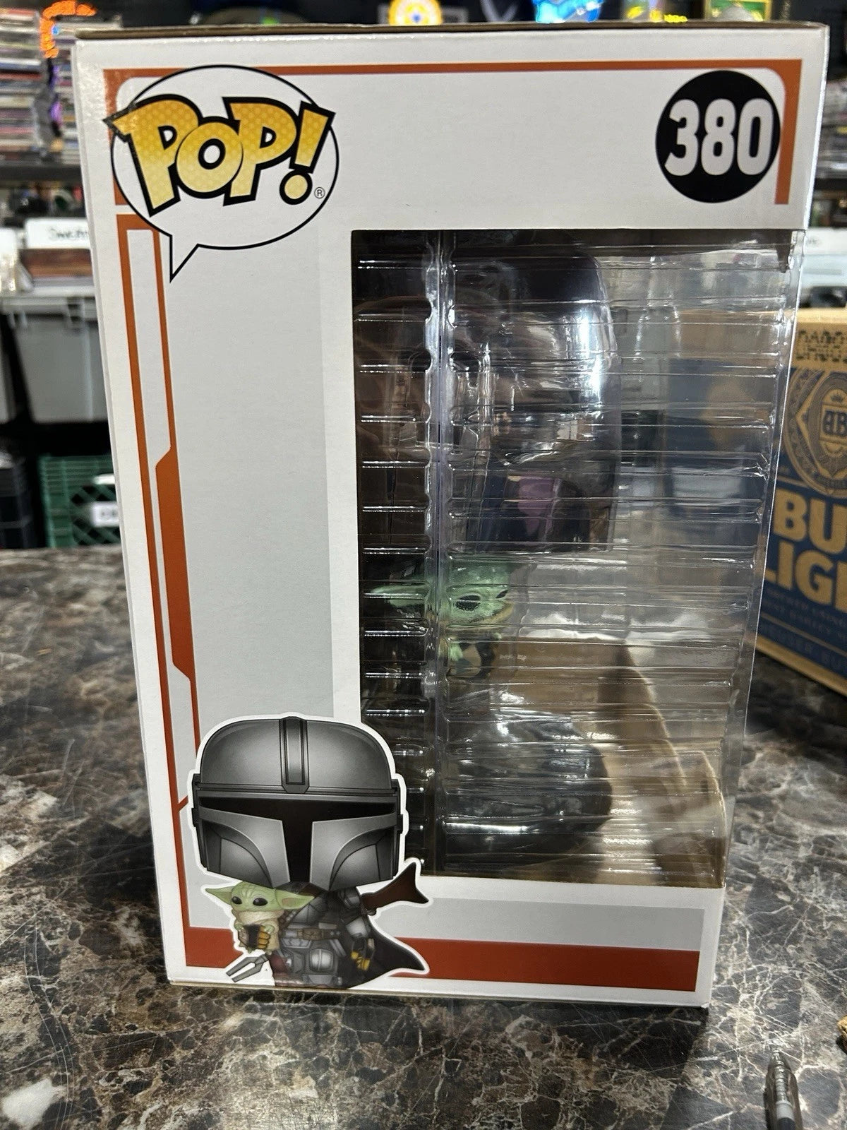 Funko Pop! Star Wars - Jumbo 10" - Mandalorian With The Child - #380