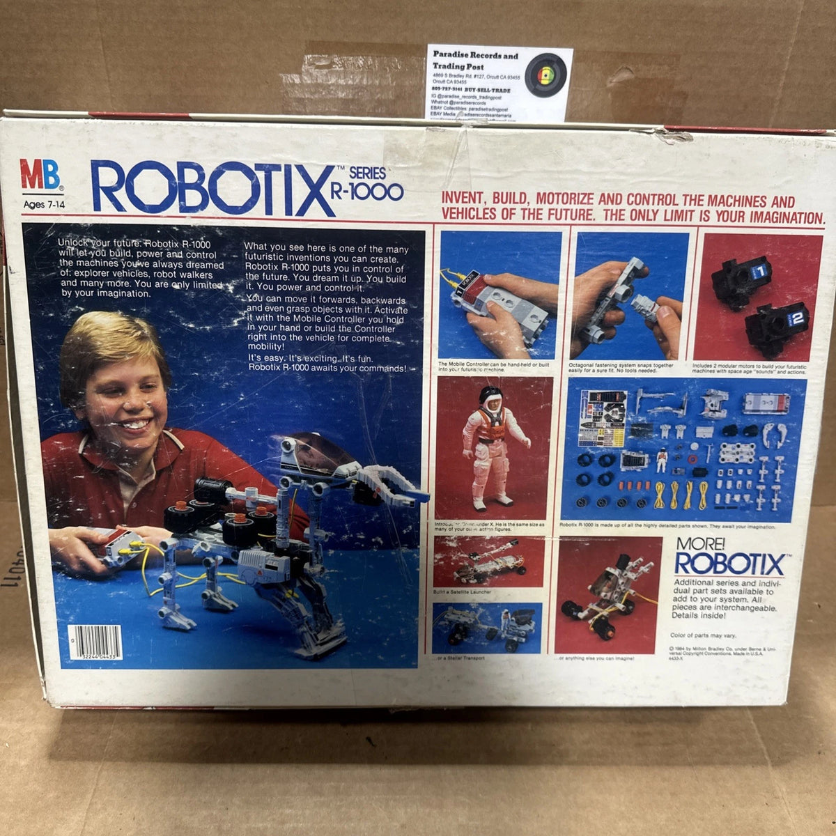 1985 Robotix R-1000 by Milton Bradley Used Untested Set