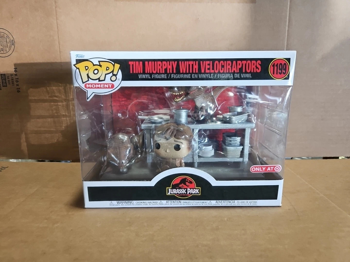 Funko Pop Moment Tim Murphy Velociraptors Target Exclusive 1199