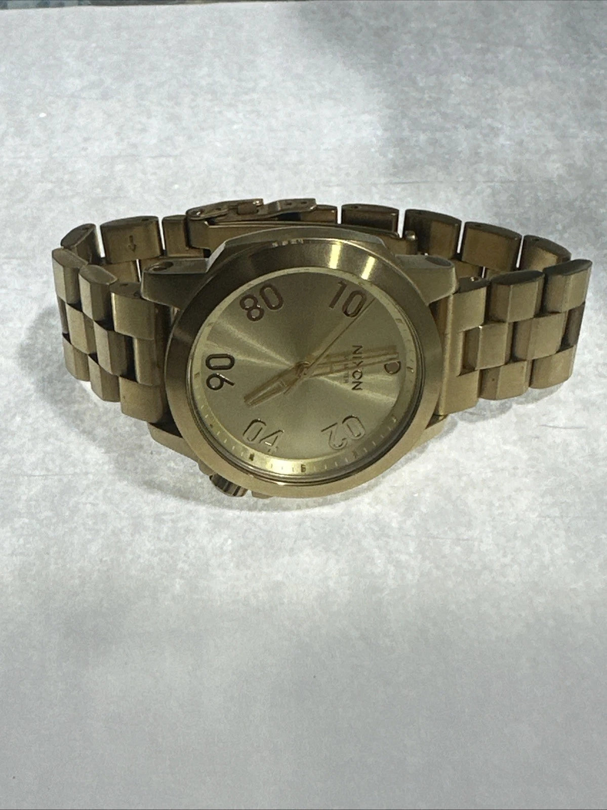 Nixon The Ranger 40 Gold Gunmetal 100M Stainless Steel Quartz Men's Watch