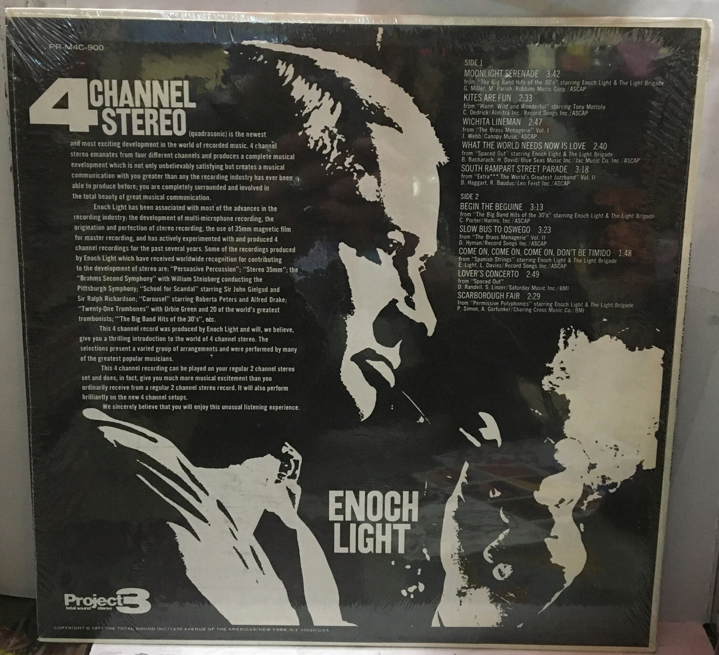 Enoch Light 4 Channel Stereo Sealed Record PR-M4C-900