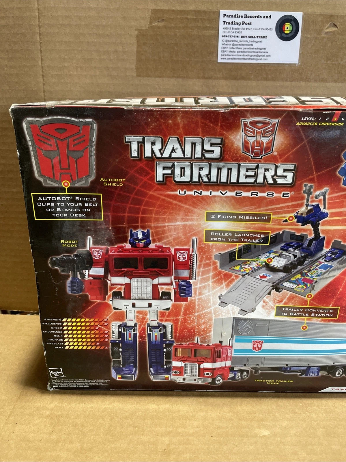 Hasbro Transformers Universe: 25th Anniversary Optimus Prime Box has Wear