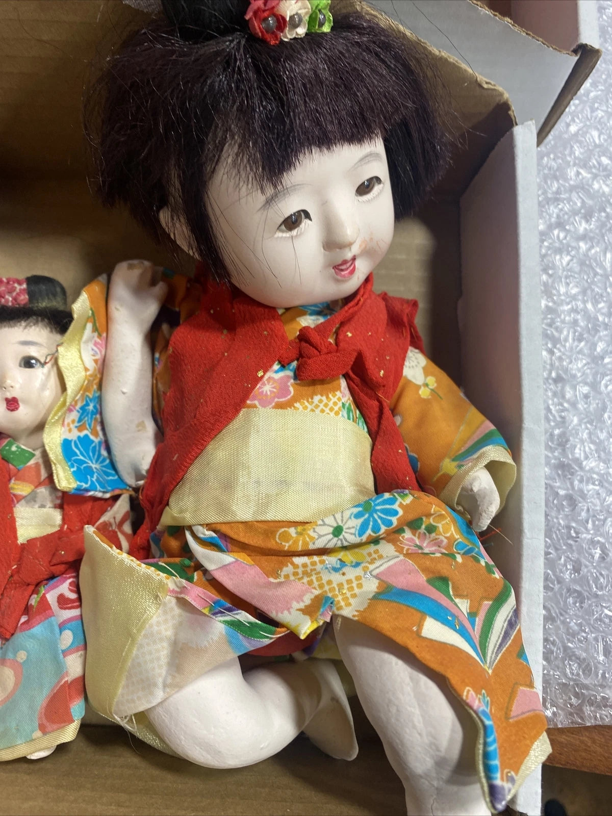 Vintage Japanese Porcelain Dolls qty 10 Bundle Estate Find