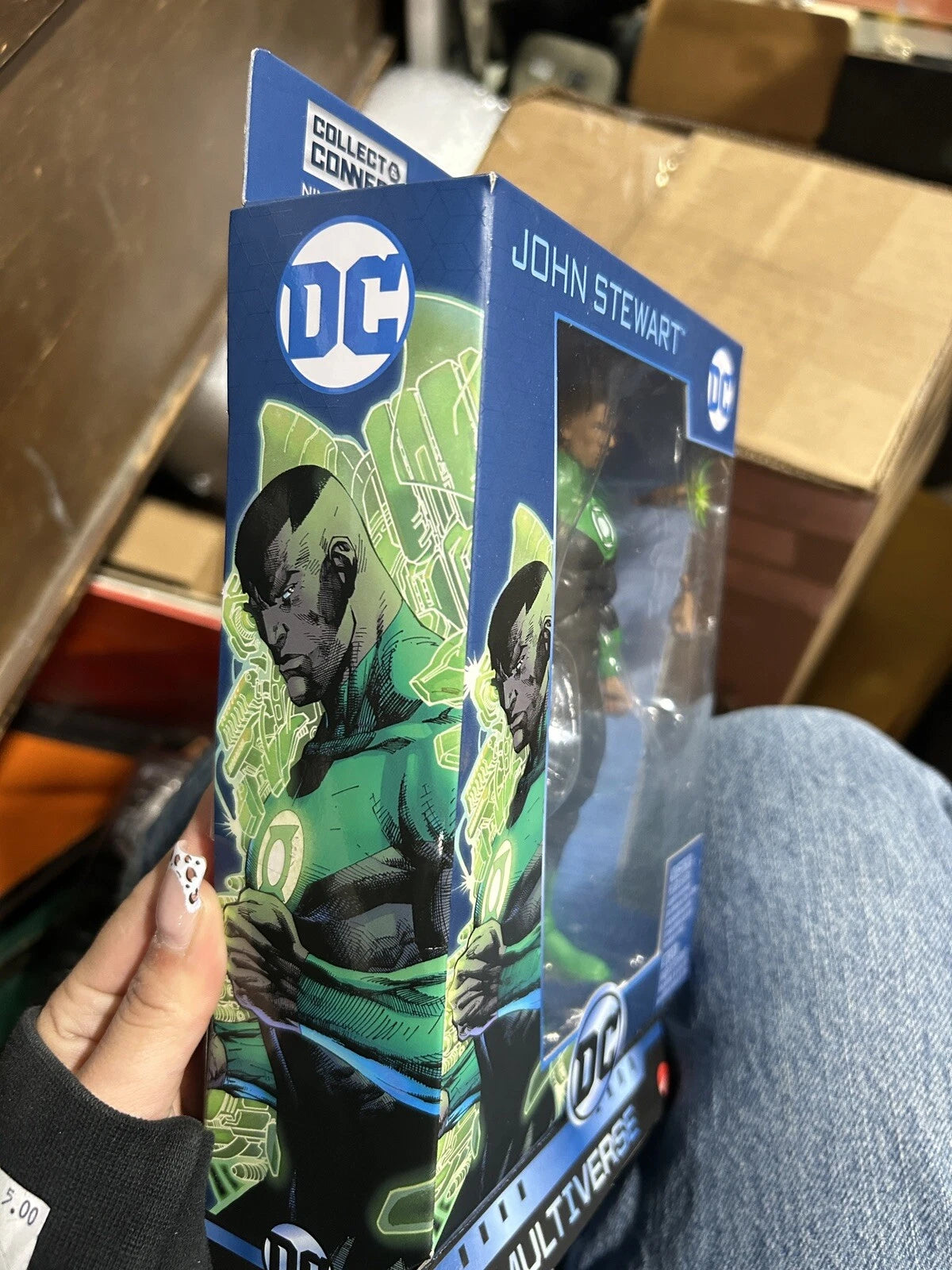 DC Multiverse - John Stewart / Green Lantern - 6" Figure - C&C Ninja Batman BAF