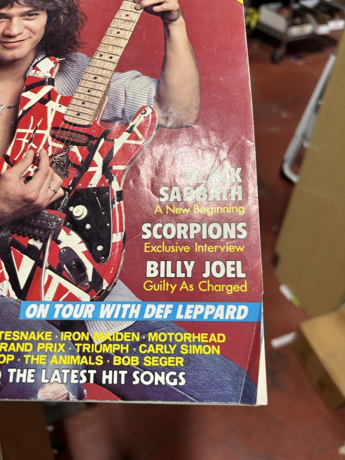 Eddie Van Halen Hit Parader Magazine January 1984 Scorpions, Sab, Kiss, Benatar