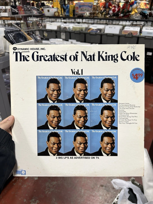 The Greatest of Nat King Cole Vol 1-2 Vinyl Record 2x LP SLB 6803 Unforgettable
