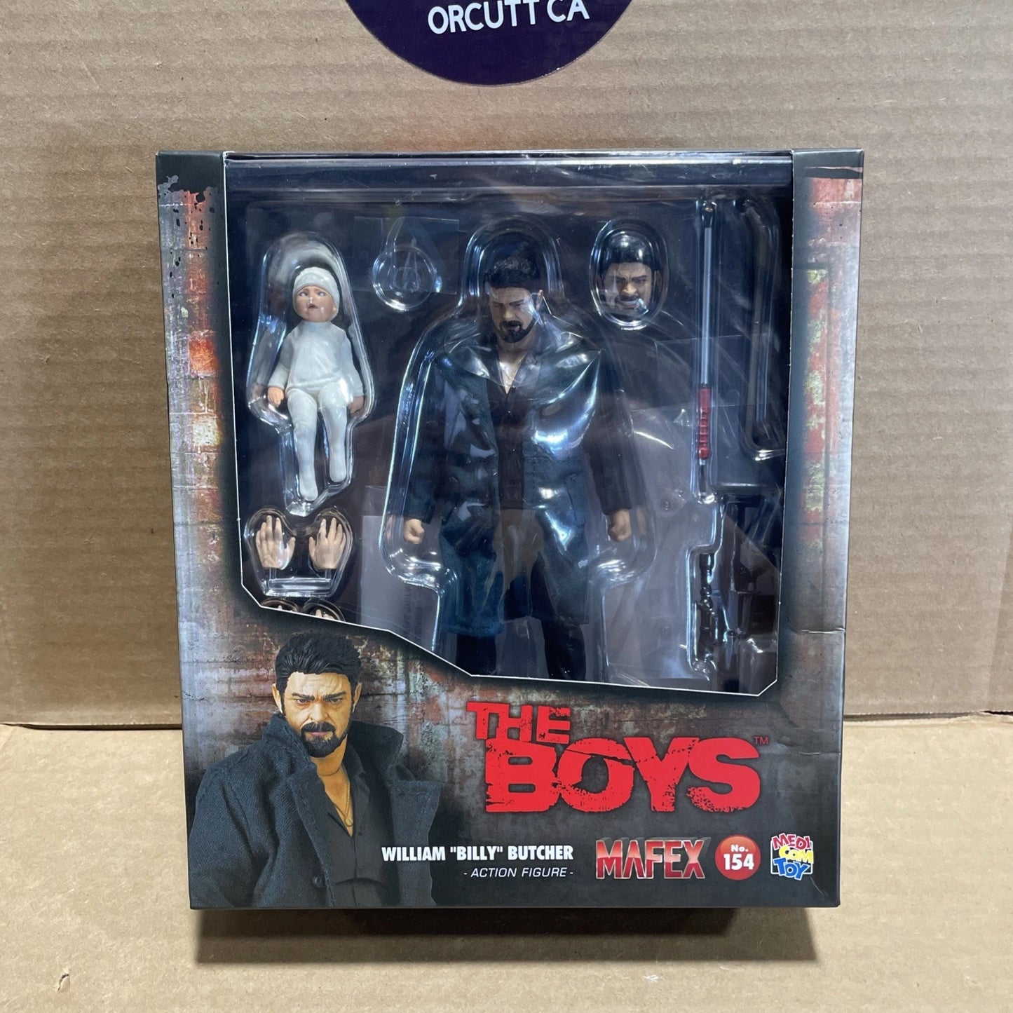 MAFEX No.154 WILLIAM BILLY BUTCHER THE BOYS MEDICOM TOY Action Figure NEW