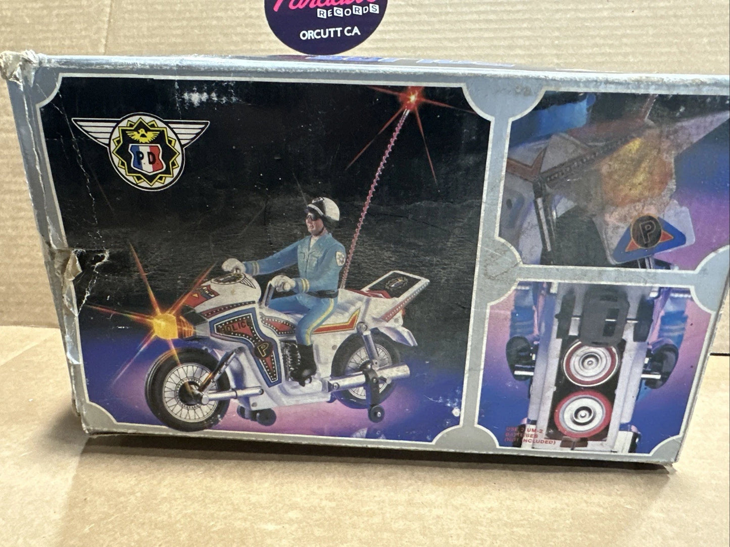 1984 Taiwan Son Ai Toys B/O Police(CHIPS Style)Motorcycle WORKS GREAT! YH-853C