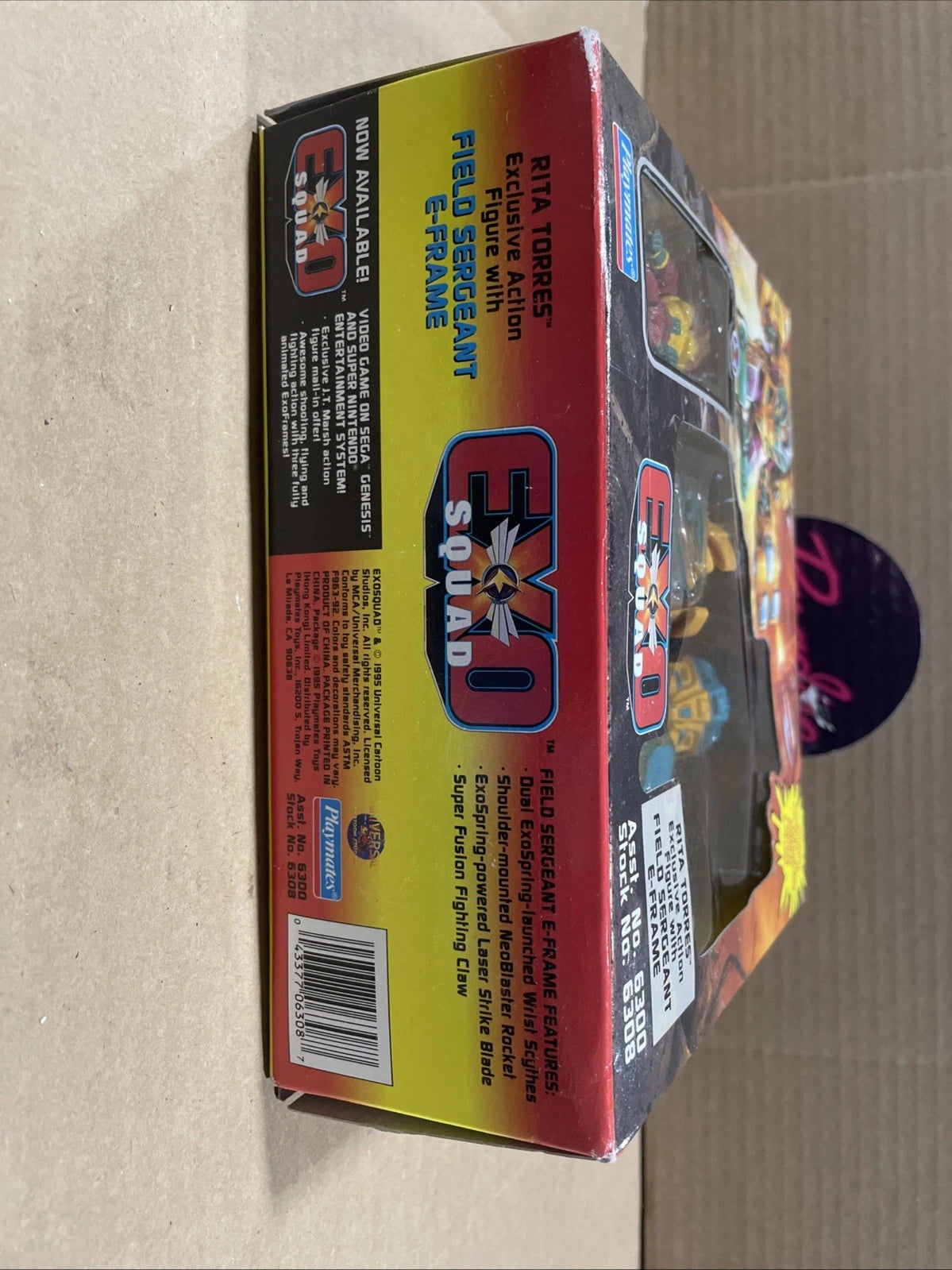 Exo Squad Rita Torres Vintage Playmates 1994 E Frame Opened Retro Open Box