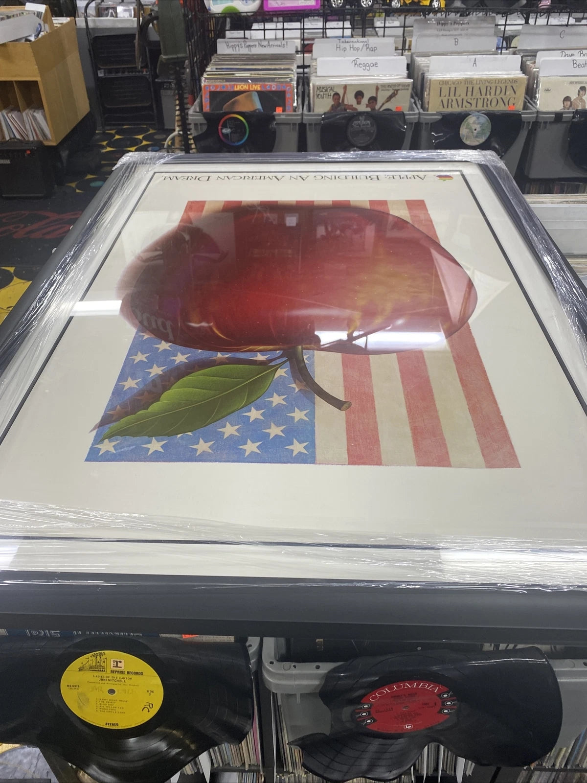 Vtg RARE Original Apple Computer “An American Dream”Poster in Protective Frame