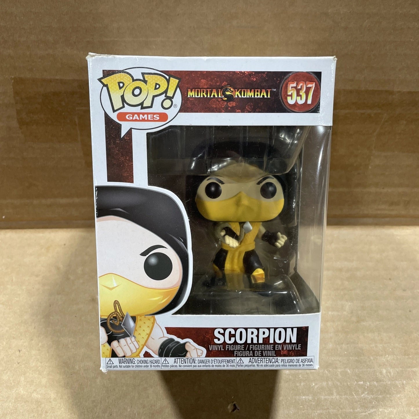 Funko Pop! Vinyl: Mortal Kombat - Scorpion #537 Pre-Owned