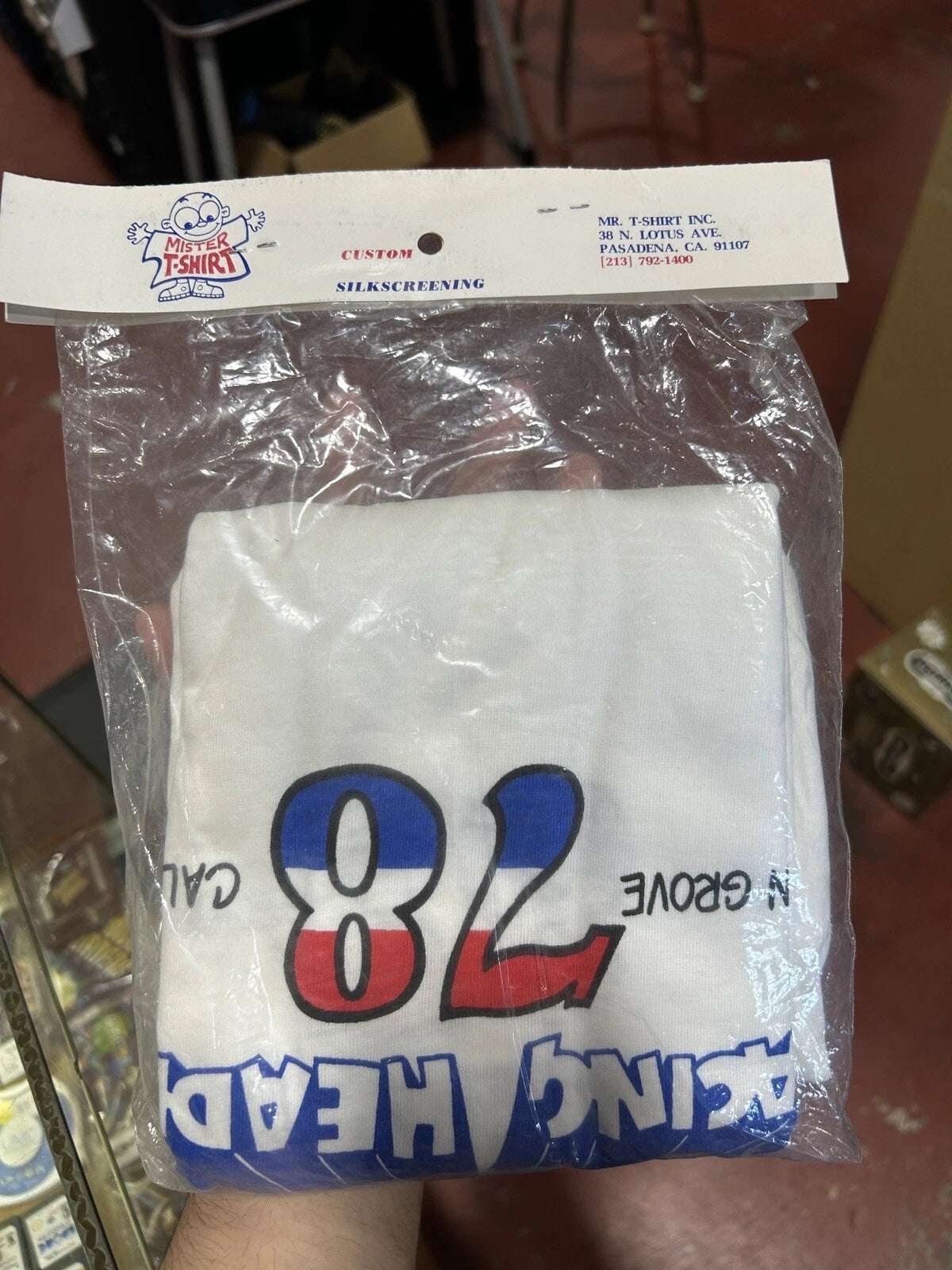 Mister T Shirt Rare 1970’s T Shirt Made in Pasadena Racing shirt Size XL