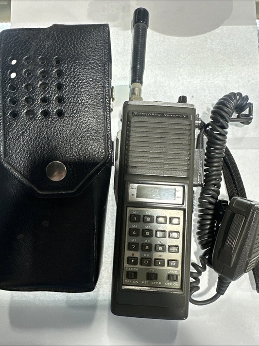 Kenwood TR2400 fm Transceiver Walkie With Speaker Mic Untested