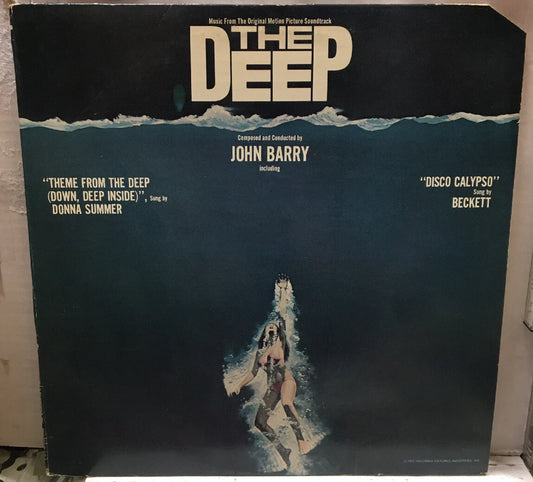The Deep (Music From The Original Motion Picture Soundtrack) Record Blue Poster