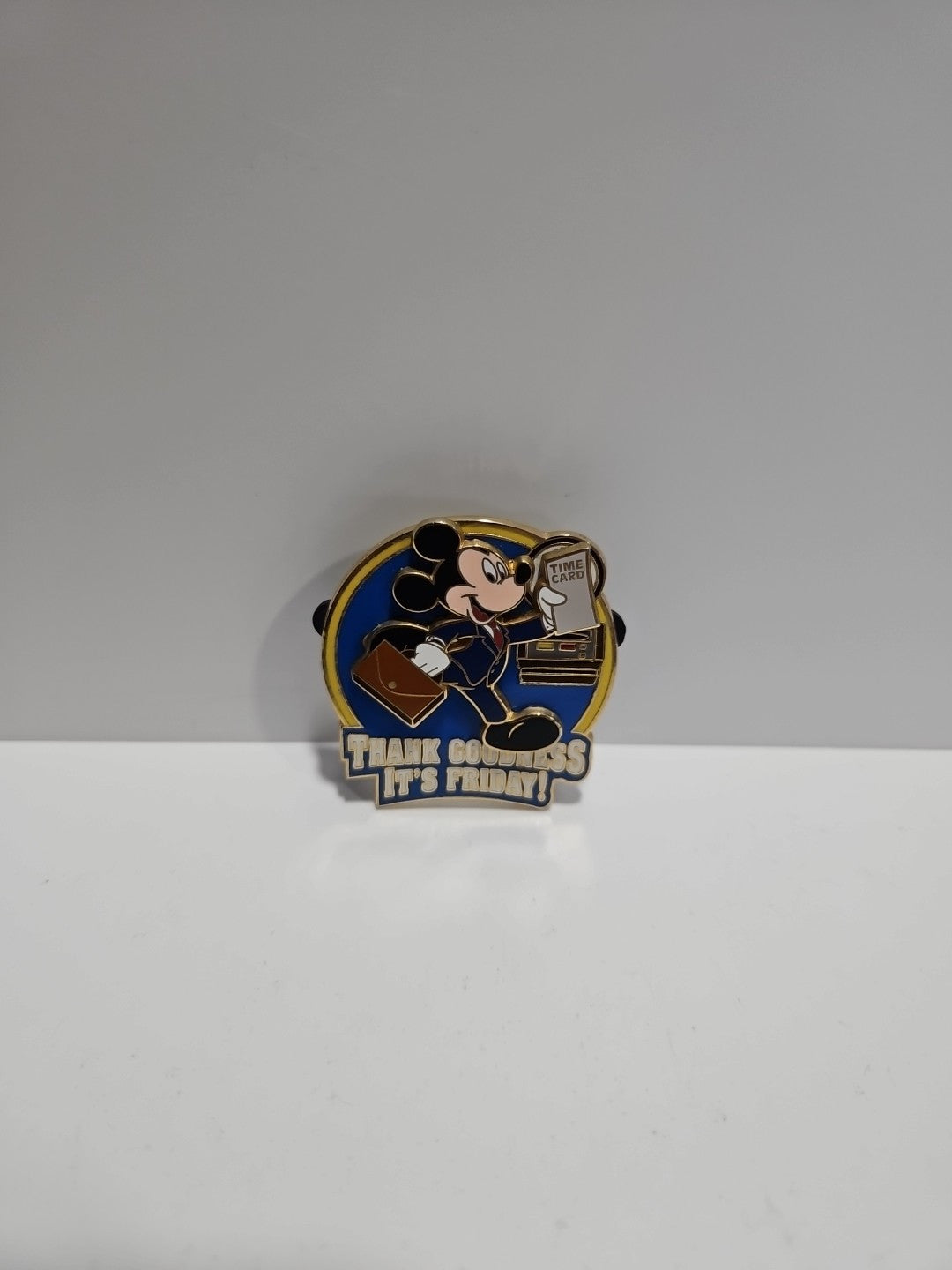 Disney Mickey PinThank Goodness it's Friday Business Suit Timecard First Release
