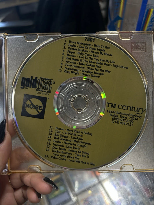TM Century CD Gold Disc 7501 Radio Broadcast Edits Boston, Dire Straits, 10cc,..